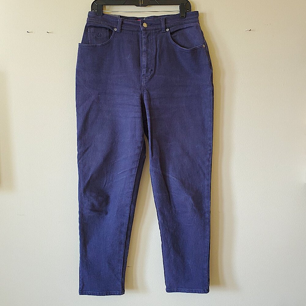 Gloria Vanderbilt Women's Purple Straight Leg Classic Jeans Pants SZ 14
